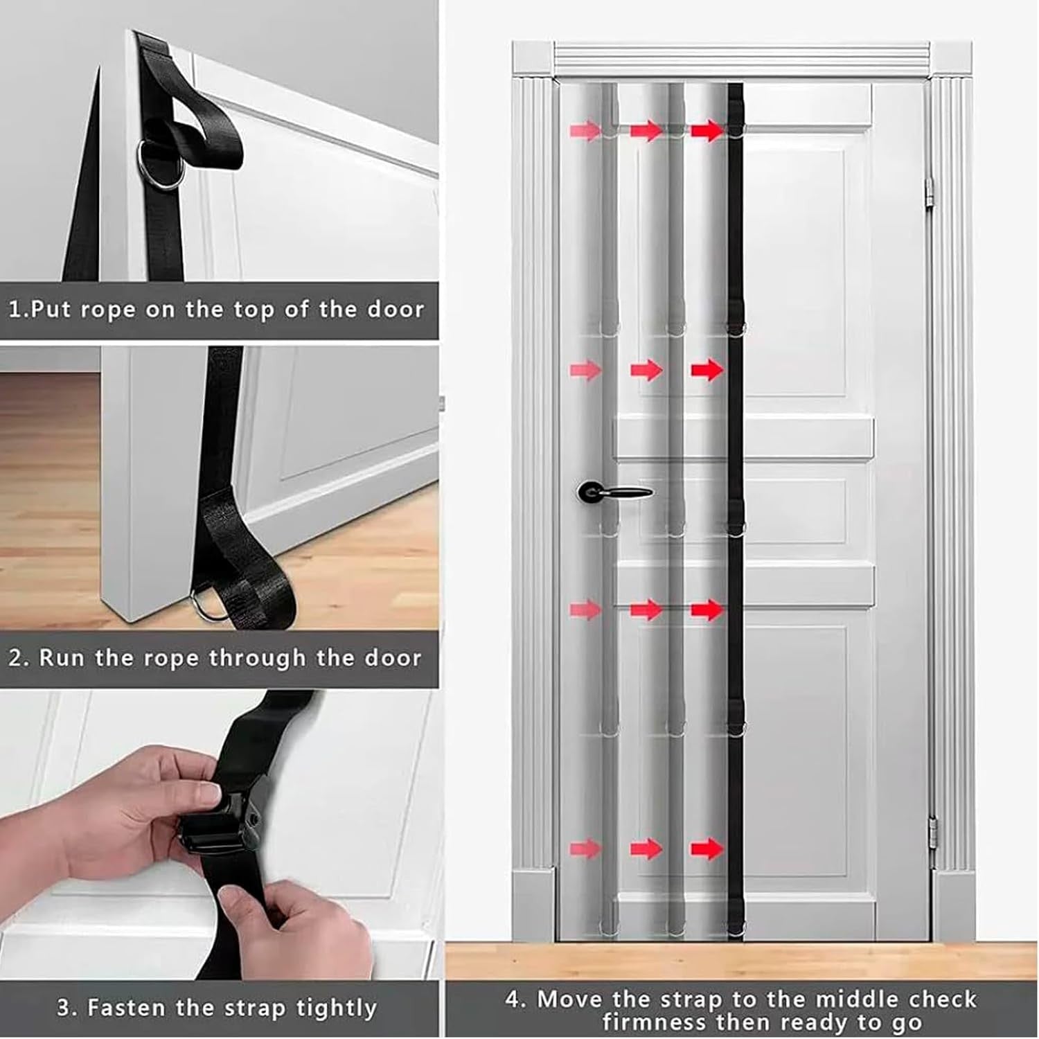 Multi-Point Door Anchor for Resistance Bands