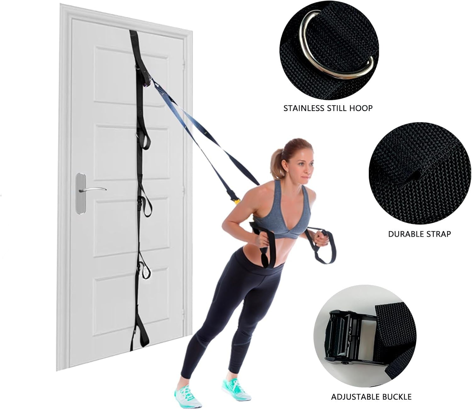 Multi-Point Door Anchor for Resistance Bands