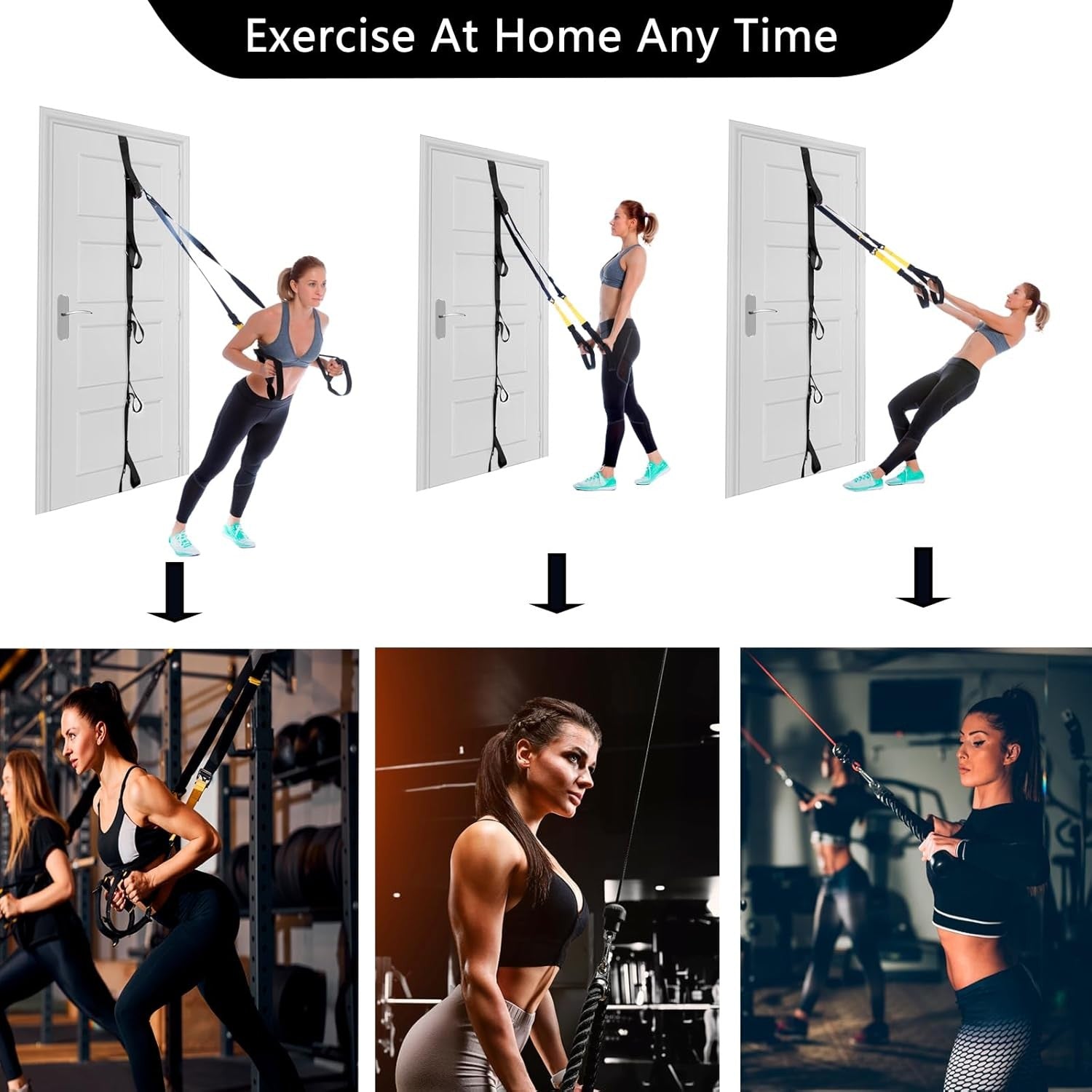 Multi-Point Door Anchor for Resistance Bands