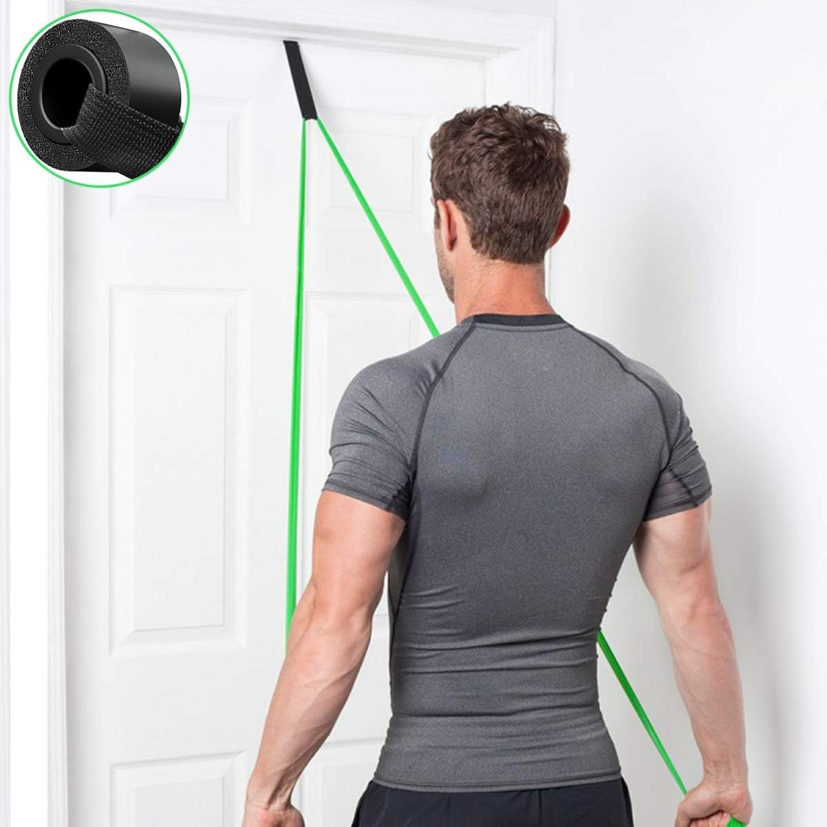 Heavy-Duty Door Anchor for Resistance Bands – Secure Fitness and Workout Band Attachment